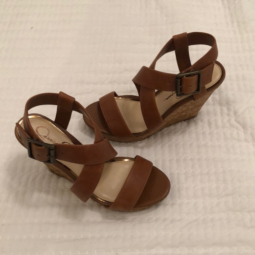 Jessica Simpson brown wedges